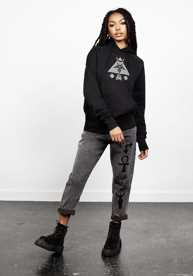 Mystisch Pullover Kapuzenshirt