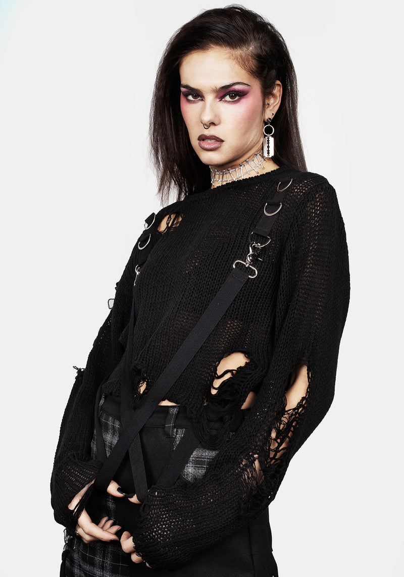 Rebellion Beschläge Bondage Pullover
