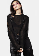 Rebellion Beschläge Bondage Pullover