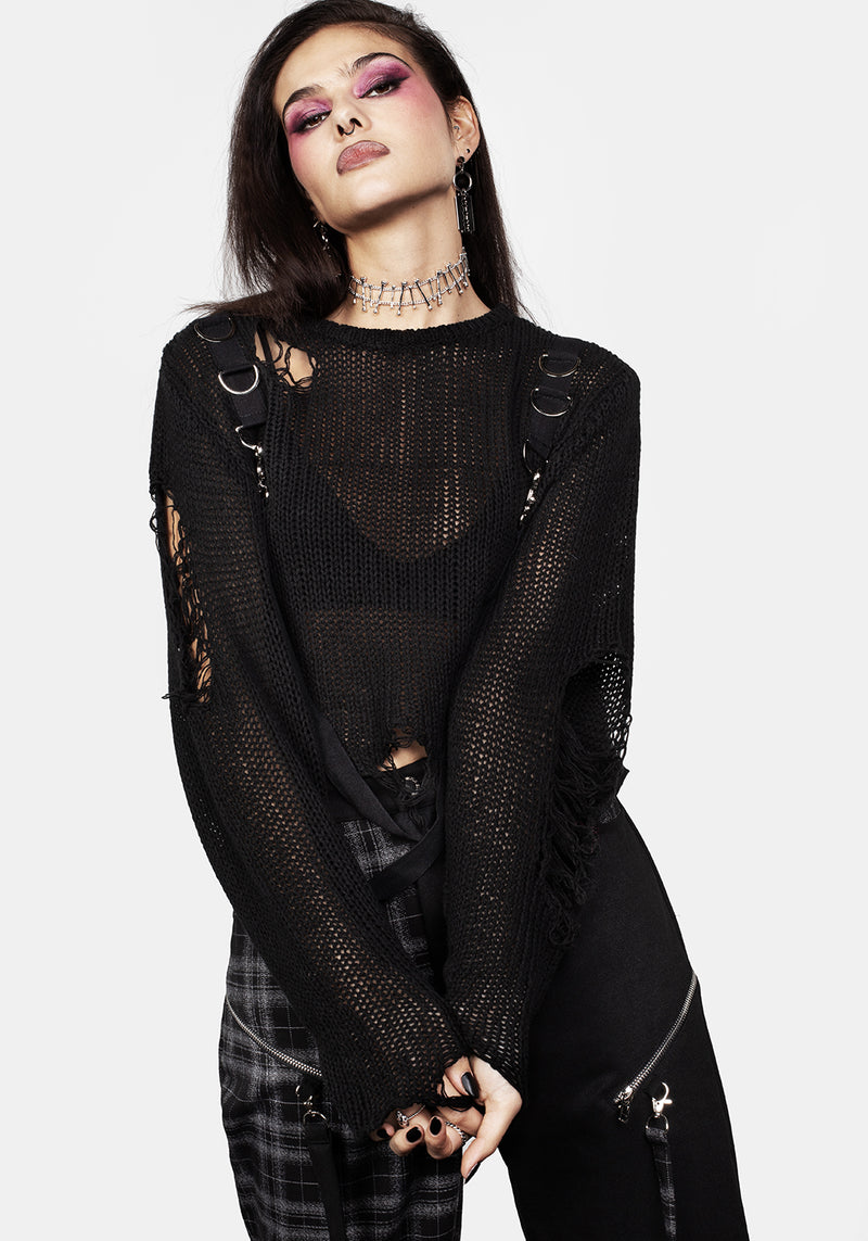 Rebellion Beschläge Bondage Pullover