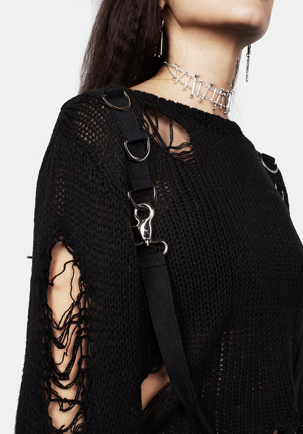 Rebellion Beschläge Bondage Pullover
