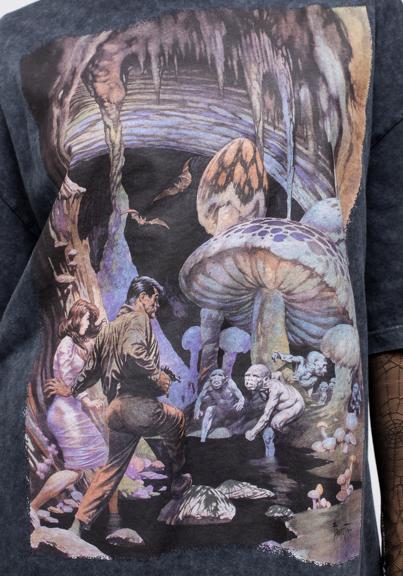 Frazetta Die Secret People Kurz Ärmel T-Shirt Kleid