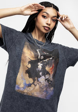 Frazetta Woman Mit Scythe Kurz Ärmel T-Shirt