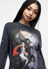 Frazetta Moonmaid Lang Ärmel T-Shirt