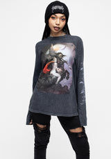 Frazetta Moonmaid Lang Ärmel T-Shirt