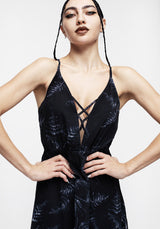 Bracken Transparent Chiffon Strappy Maxi Kleid