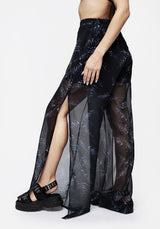 Bracken Transparent Chiffon Weit Bein Hosen