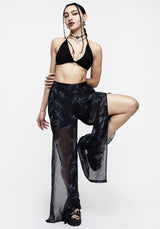 Bracken Transparent Chiffon Weit Bein Hosen