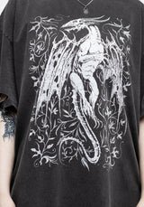Kilgharrah Unisex Abgenutzt Säure Washed T-Shirt Kleid