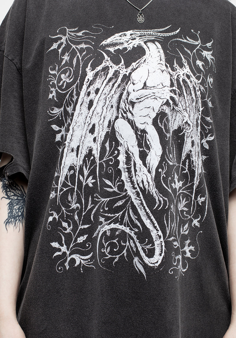 Kilgharrah Unisex Abgenutzt Säure Washed T-Shirt Kleid