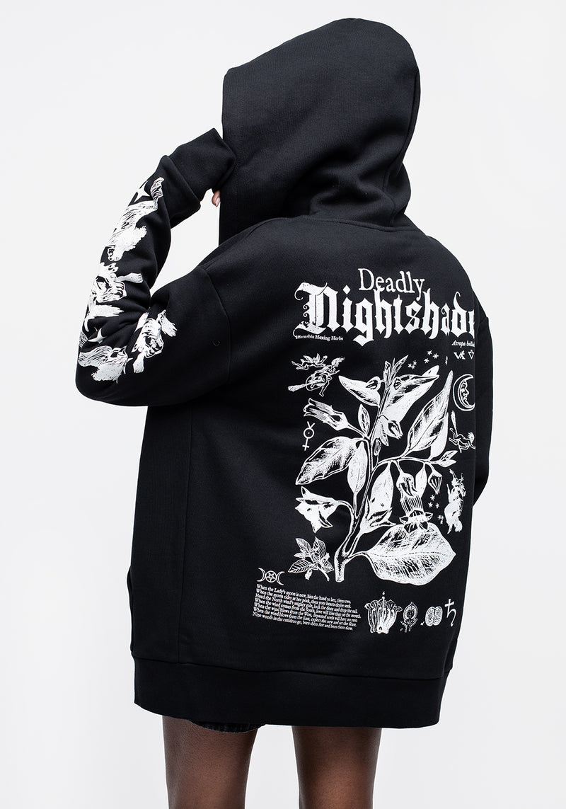 Nightshade Unisex Reißverschluss Thru Kapuzensweatshirt