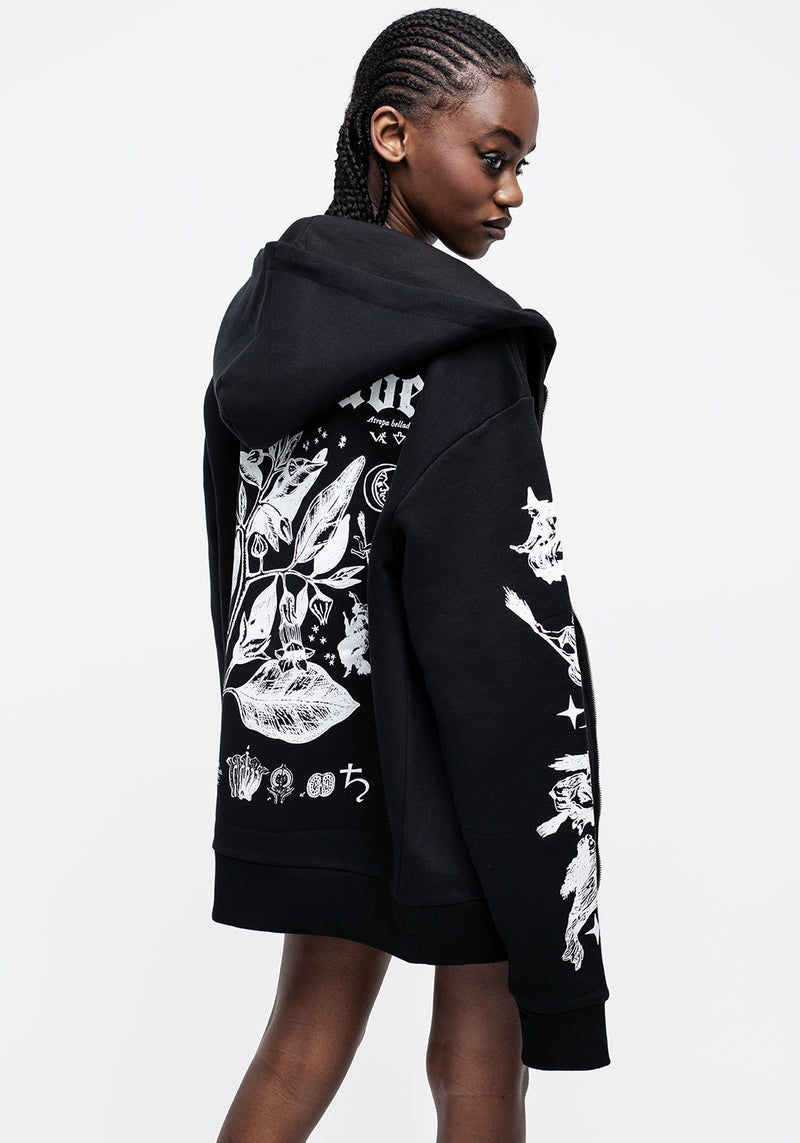 Nightshade Unisex Reißverschluss Thru Kapuzensweatshirt