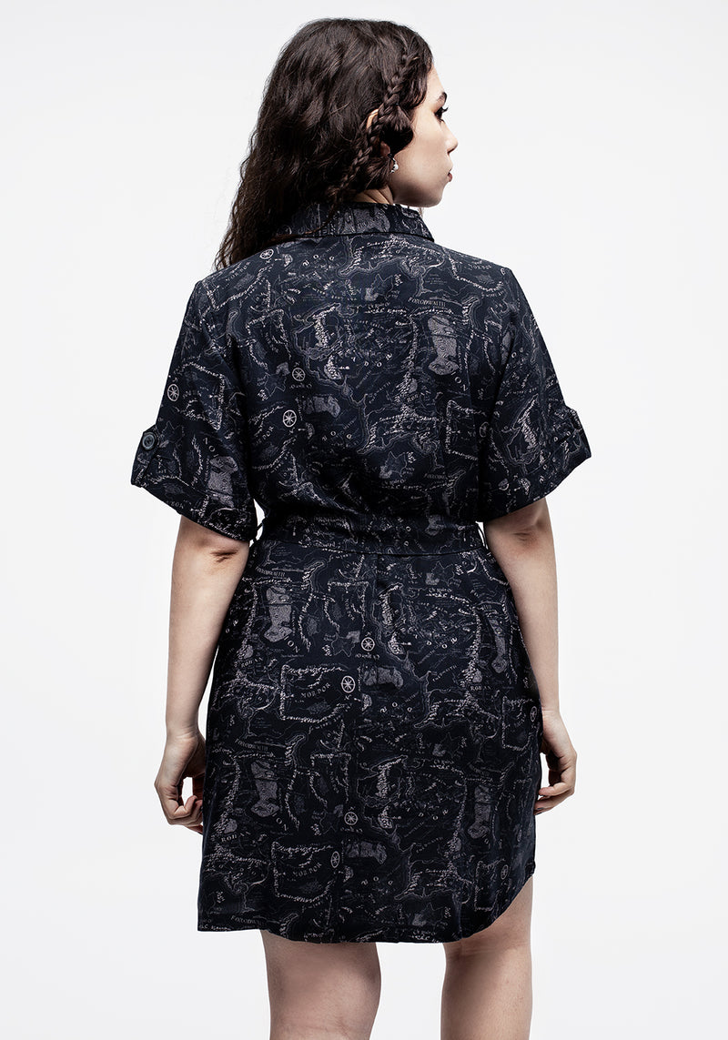Realm Mini Kurz Ärmel Hemd Kleid