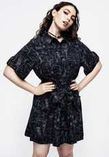 Realm Mini Kurz Ärmel Hemd Kleid