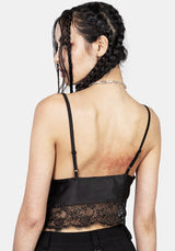 Akasha Kurz Spitze Besatz Bralette
