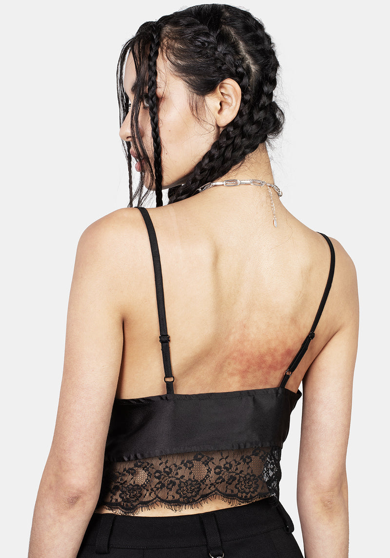 Akasha Kurz Spitze Besatz Bralette