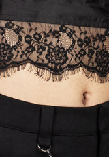 Akasha Kurz Spitze Besatz Bralette
