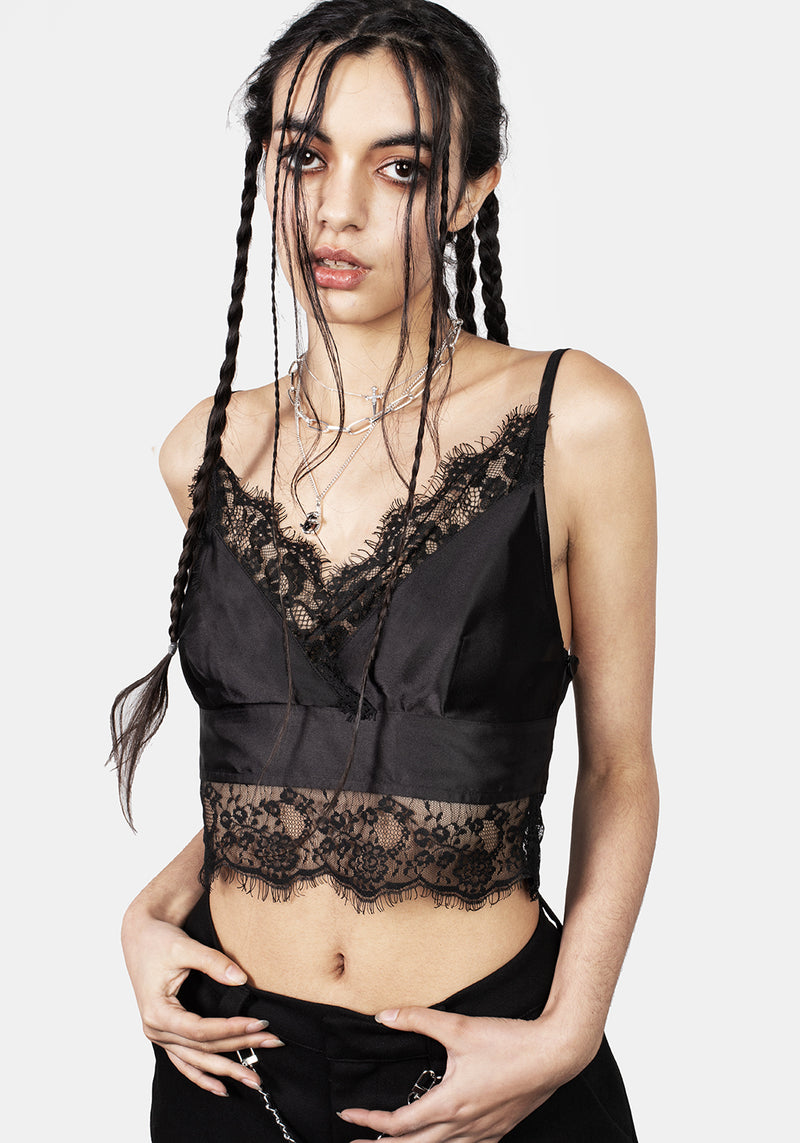 Akasha Kurz Spitze Besatz Bralette