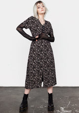 Craft V-Ausschnitt Midi Kleid