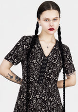 Craft V-Ausschnitt Midi Kleid