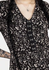 Craft V-Ausschnitt Midi Kleid