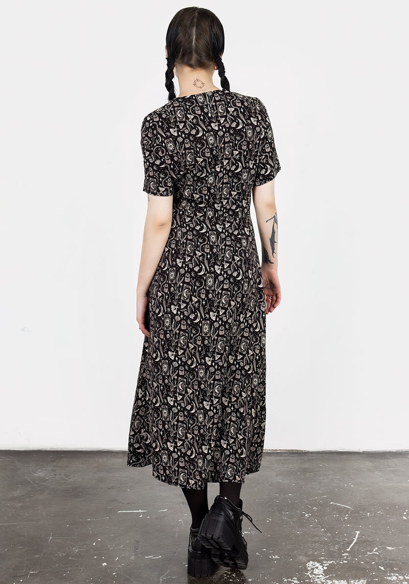 Craft V-Ausschnitt Midi Kleid