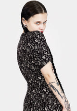Craft V-Ausschnitt Midi Kleid
