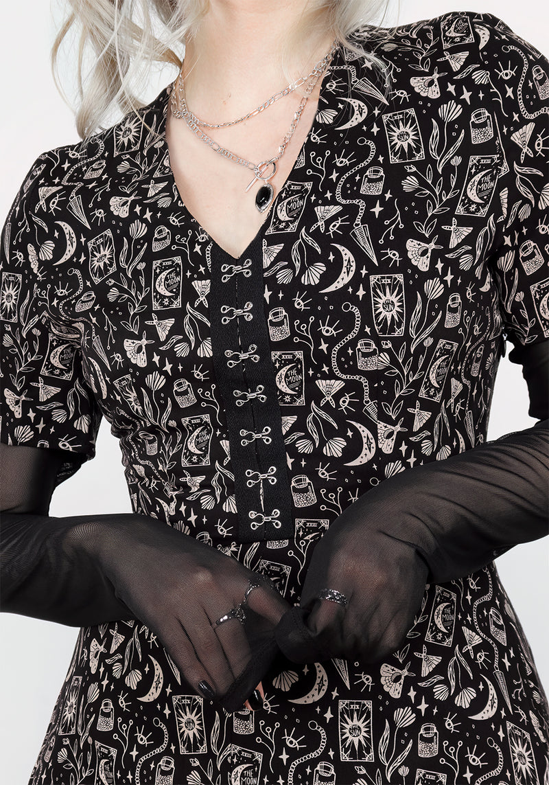 Craft V-Ausschnitt Midi Kleid