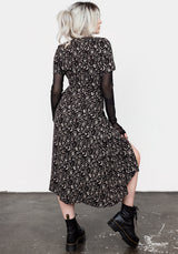 Craft V-Ausschnitt Midi Kleid