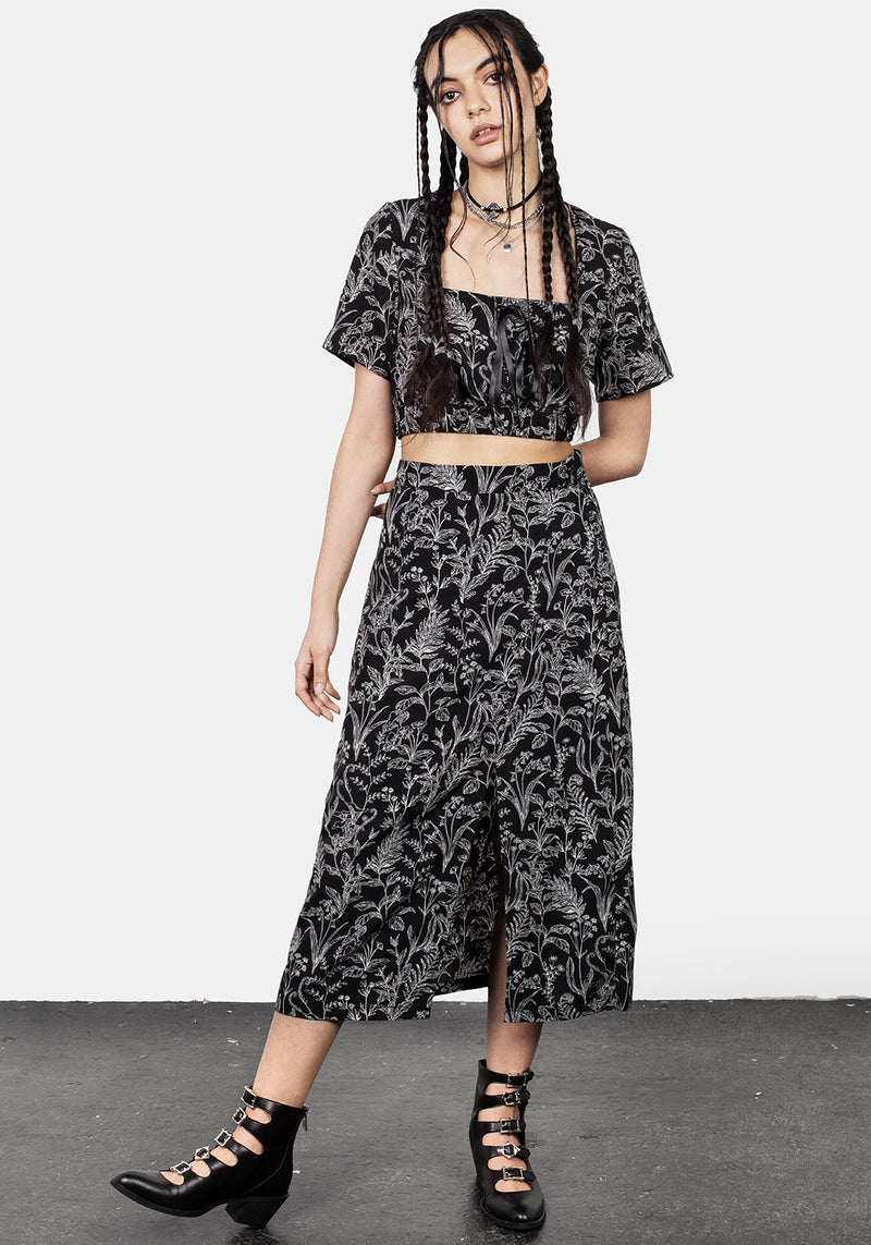Siofra Lace Up Crop Top