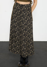 Gardenia Knopf Runter Midaxi-Kleid Rock