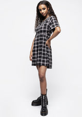 Billie Prüfen Mini Rüsche Kleid