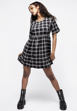 Billie Prüfen Mini Rüsche Kleid