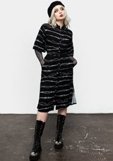 Barbed Kimono Hemd Kleid
