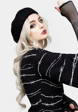 Barbed Kimono Hemd Kleid