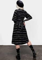 Barbed Kimono Hemd Kleid