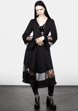 Amaya Spitze Gepaneelt Midi Kleid