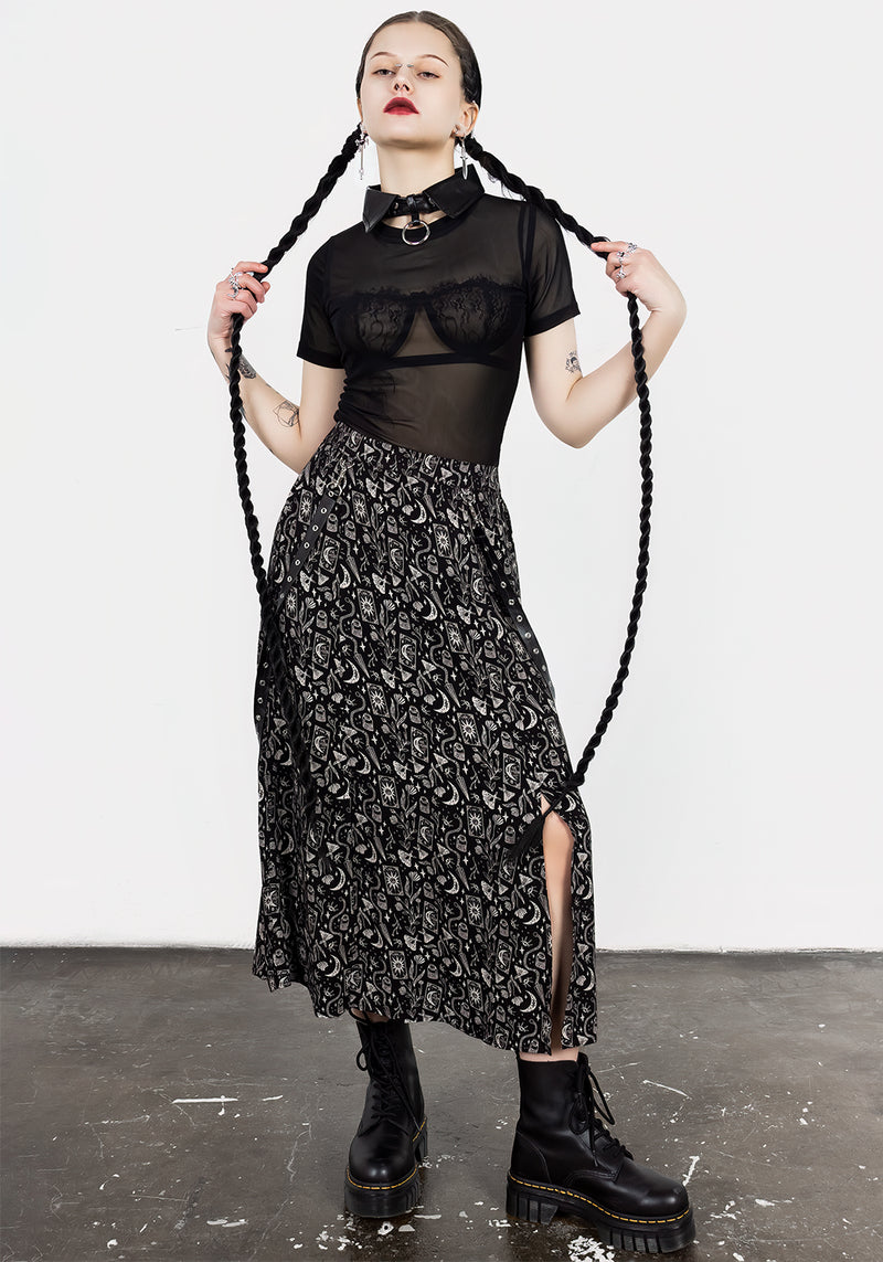 Lita Mesh Detachable Kragen Kurz Top