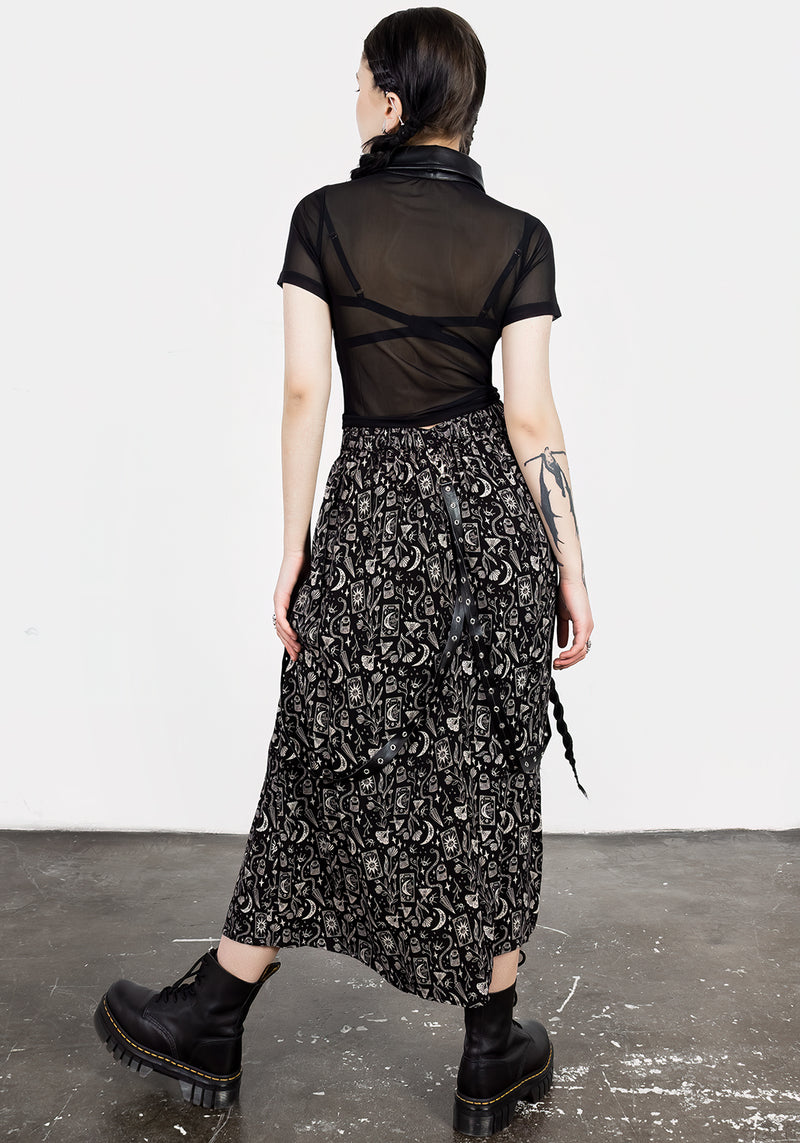Lita Mesh Detachable Kragen Kurz Top