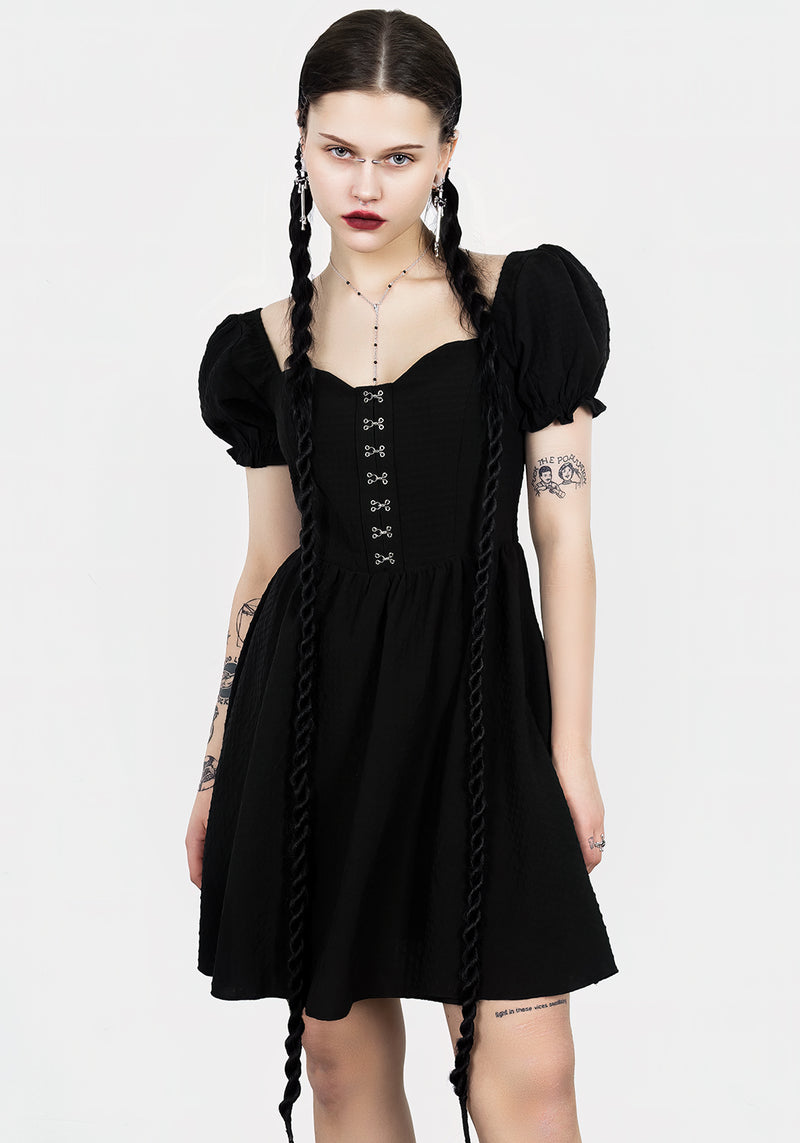 Mortem Rüsche Mini Kleid