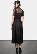 Belladonna Wickel Hosenträger Midi Kleid