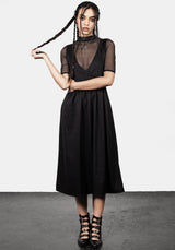 Belladonna Wickel Hosenträger Midi Kleid