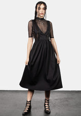 Belladonna Wickel Hosenträger Midi Kleid