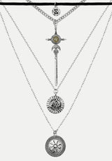 Valkyrie 4 Gelagert Rune Halsband Halskette