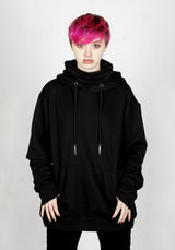 Spike Face Cowl Kapuzensweatshirt