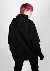 Spike Face Cowl Kapuzensweatshirt