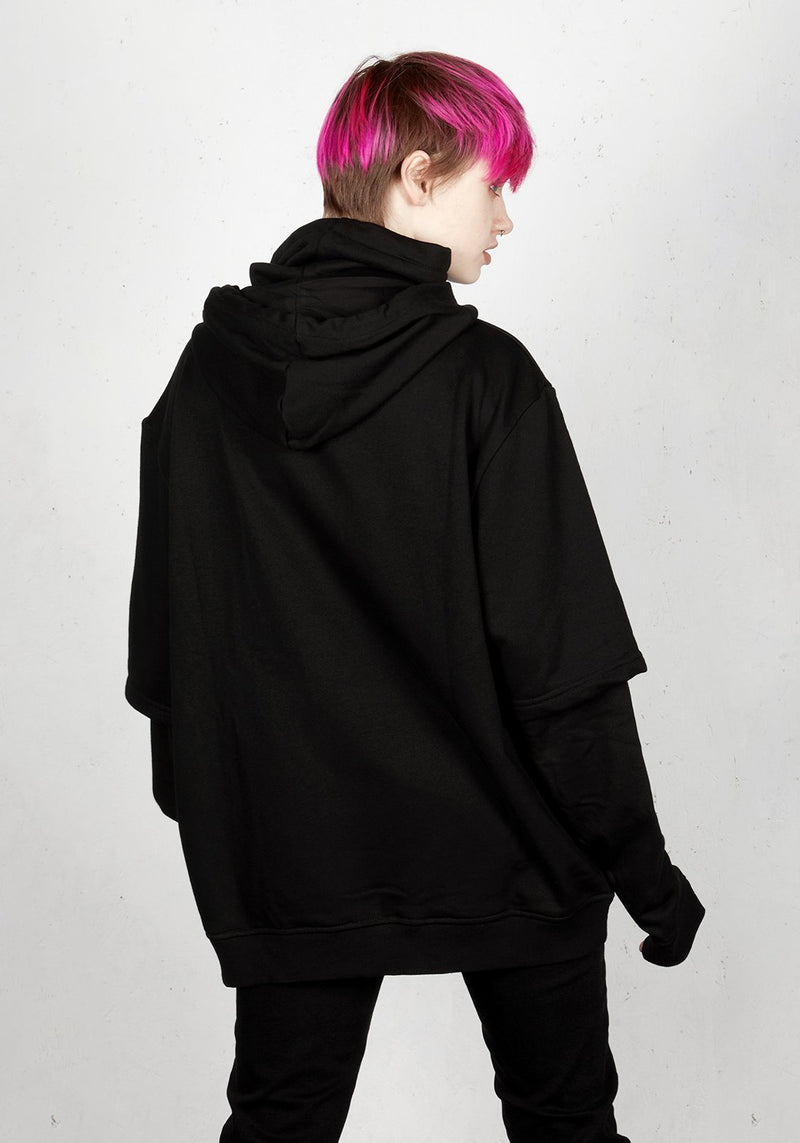 Spike Face Cowl Kapuzensweatshirt