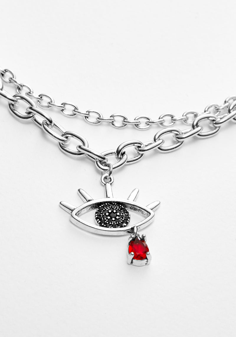 Bleeding Eye Cz Kette Halsband