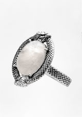 Serpent Moonstone Ring