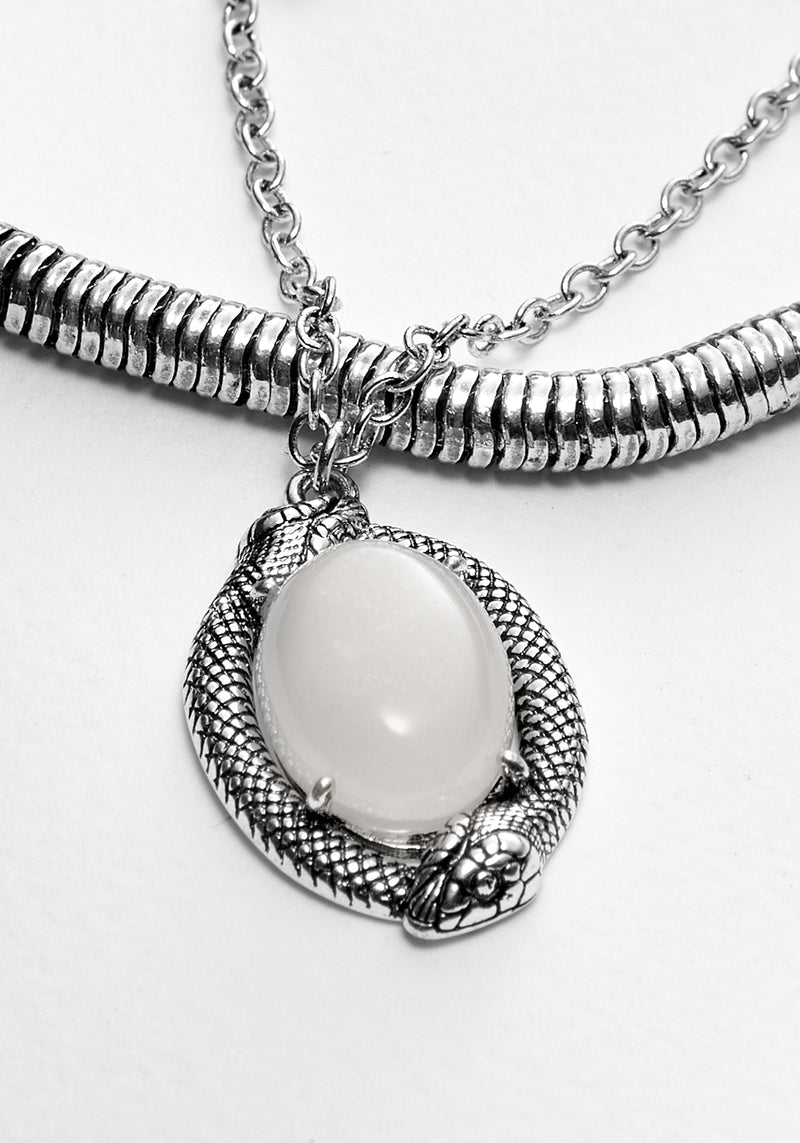 Serpent Moonstone Multi-Kette Halskette